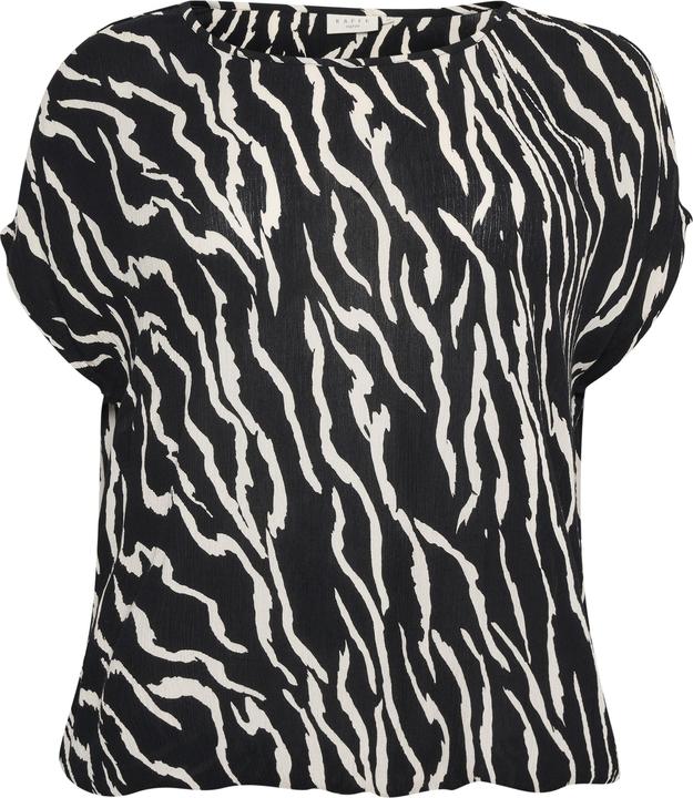 antique zebra print, Black