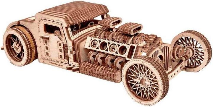 Actual product image Wood Trick Hot Rod - 3D wooden kit