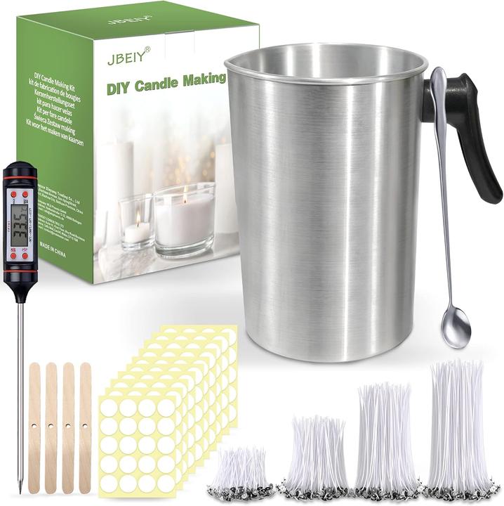 Jbeiy Wachs-Schmelztiegel-Set für Kerzenherstellung