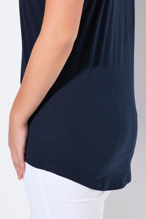 Produktbild Ulla Popken T-Shirt, Metallic-Tiermotiv, Oversized, Rundhals, Halbarm (54)