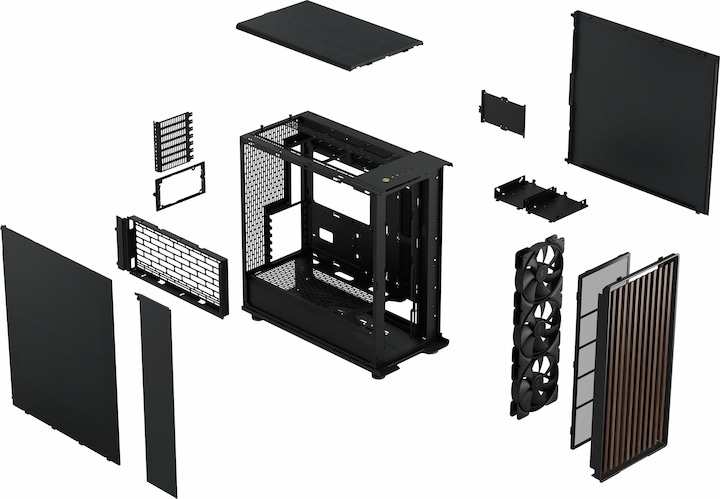 Image du produit Fractal North XL Charcoal Black (ATX, mATX, Mini-ITX, E-ATX)