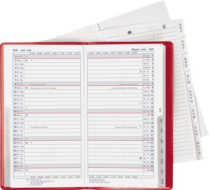 Nutritional values and ingredients Biella Planner Lucerne (8.7 x 15.3 cm, German)