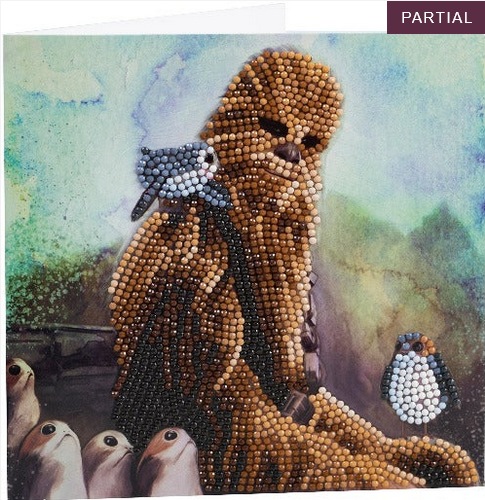 Actual product image Craft Buddy Chewbacca, Card 18x18cm Crystal Art