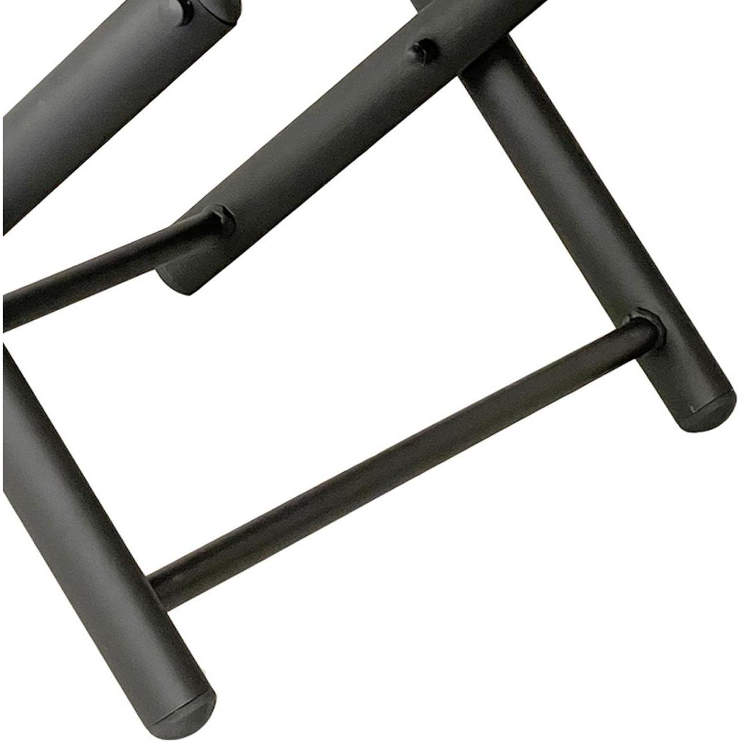 Thumbnail - Mojawo, Gartenstühle, Garten Klapphocker / Fusshocker Metall - Textilen Anthrazit / Schwarz