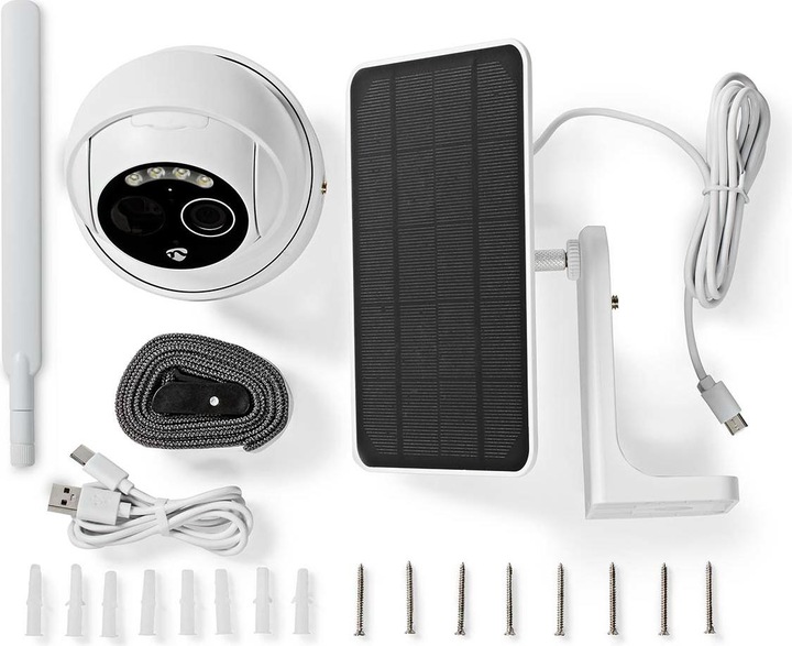 Actual product image Nedis SmartLife Outdoor Camera | 4G | Full HD 1080p | Pan tilt | IP65 | Cloud Storage (optional) / micr (1920 x 1080 Pixels)