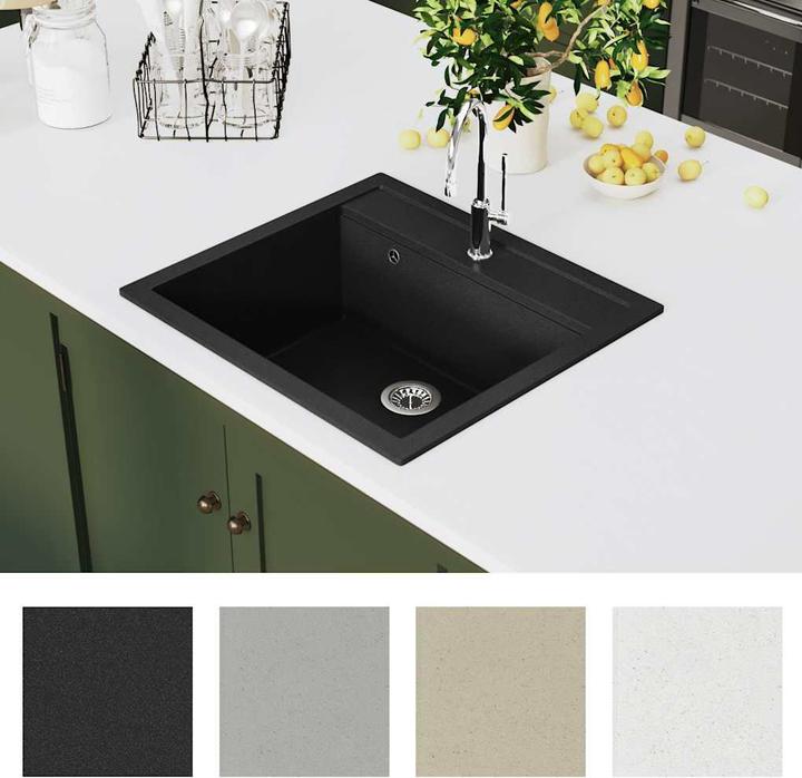 Produktbild vidaXL Tomasine (Einbauspüle, 56.50 cm, 51 cm)