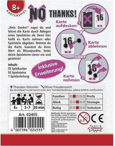 Productafbeelding Amigo Nee bedankt, d (Duits, 3 - 7 Spelers)