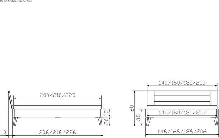 Image du produit Hasena Rubiera 20 (140 x 200 cm)