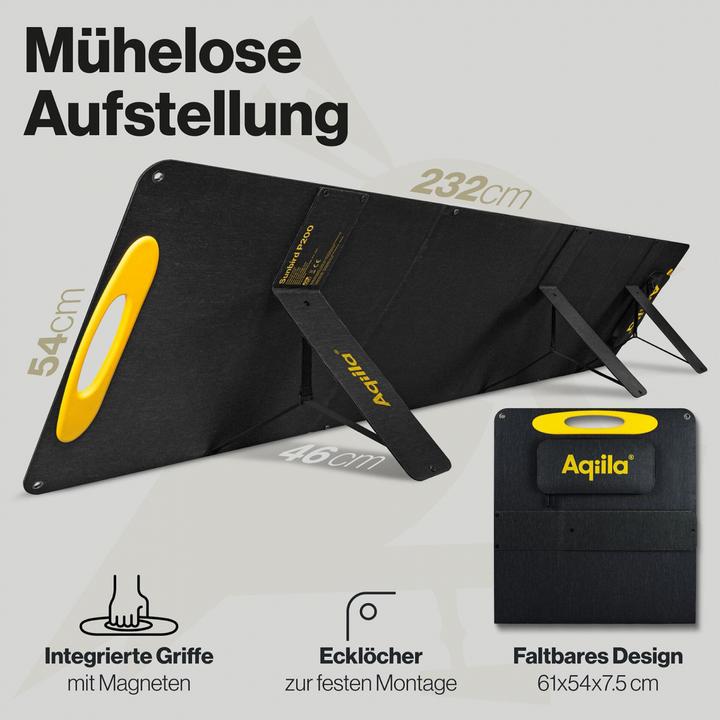 Image du produit Aqiila Sunbird P56 - Panneau solaire pliable (56 W, 1.34 kg)
