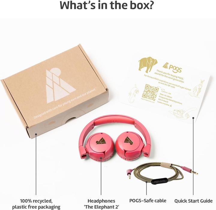 Produktbild Pogs Faltbare Kinderkopfhörer mit Lautstärkebegrenzung