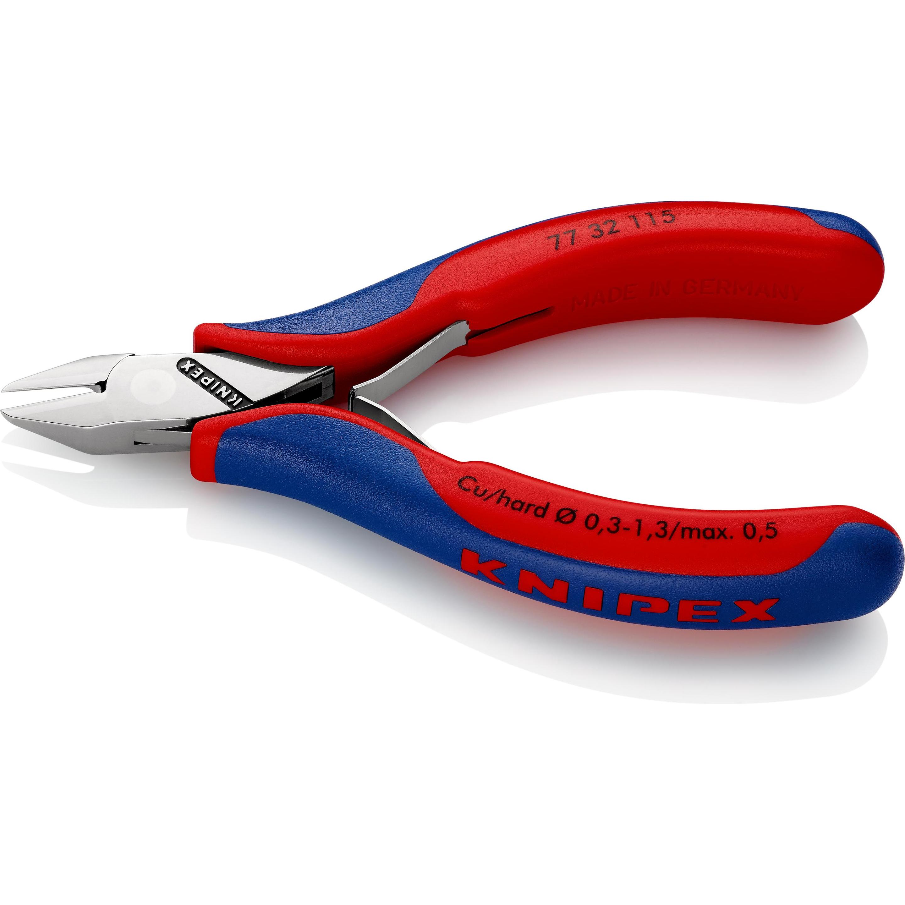 Knipex, Bolzenschneider + Seitenschneider, Elektronik-Seitenschneider (115 mm)