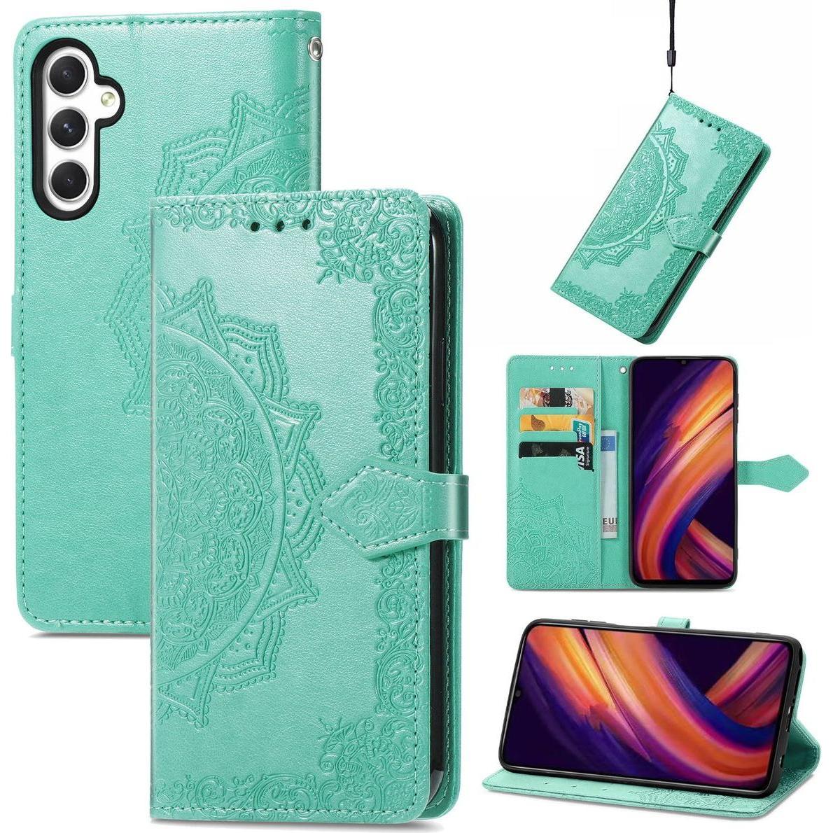 König Design Schutz Handy Hülle für Samsung Galaxy A25 5G Case Cover Tasche Wallet Etuis Neu (Samsung Galaxy A25 5G), Sm...