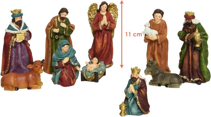 Image du produit Spetebo 10-teiliges Weihnachtskrippenfiguren-Set