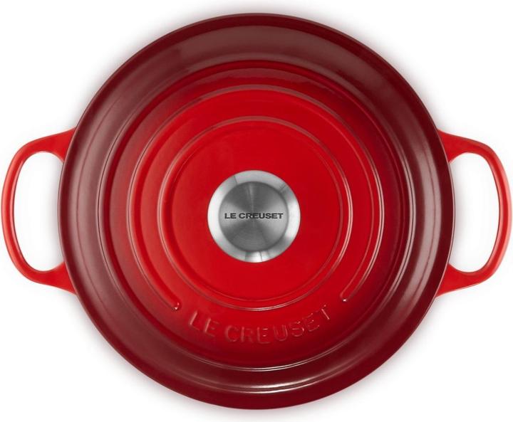 Image du produit Le Creuset Sauteuse Sig 24 cm Rouge Cerise (Casserole, Poêle à frire, Fonte, 24 x 14.70 cm)