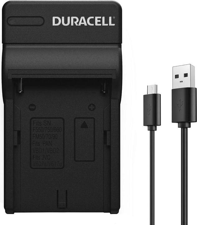 Produktbild Duracell Ladegerät mit USB Kabel für DR9695/NP-FM500H (Kamera Akku Ladegerät)