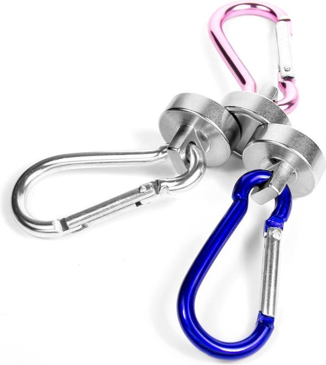 Produktbild Supermagnete Topfmagnet mit Karabiner (2x)