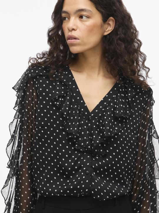 Immagine prodotto Vila VIHARLEY V-Ausschnitt Langarmhemd (36)