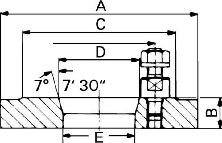 Produktbild Röhm Kurzkegelflansch, Aussen-Ø 315, Kurzkegel 6, ISO 702-2