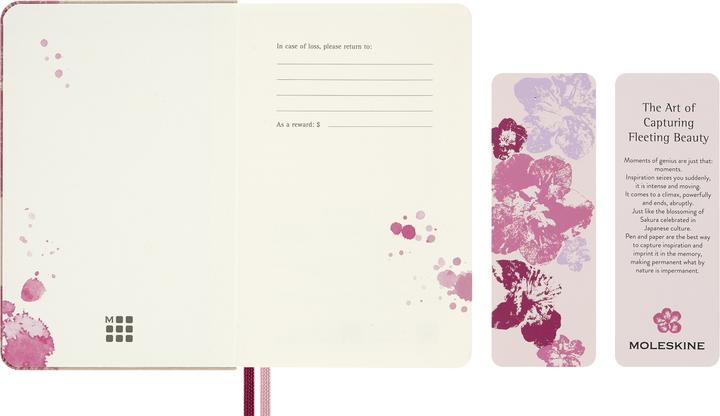 Produktbild Moleskine NB Sakura 26 PK lin (A6, Pocket 9x14, Liniert, Harter Einband)