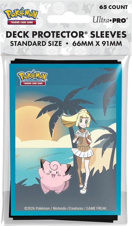 Actual product image Ultra Pro Pokémon - Lillie and Clefairy Deck Protector Sleeves (65)