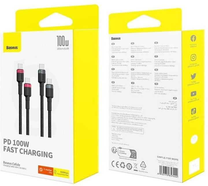 Immagine prodotto Baseus USB C - USB C (2 m, USB 2.0, 100 W)