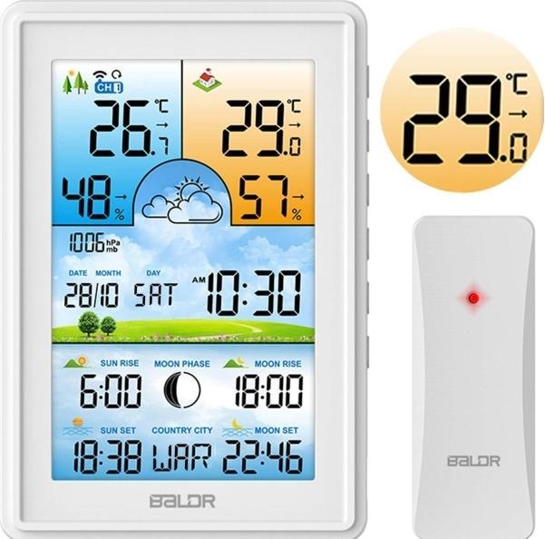 Berdsen Weather station Weather station with display BD-906 white