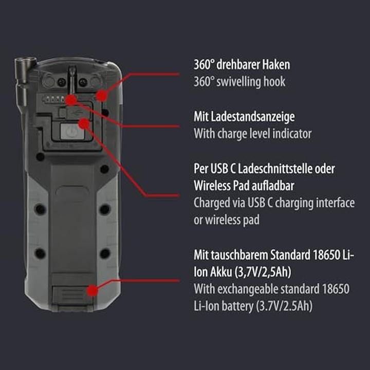 Produktbild Brennenstuhl Professional Akku LED Handlampe HL 1000 ACW (1000 lm)