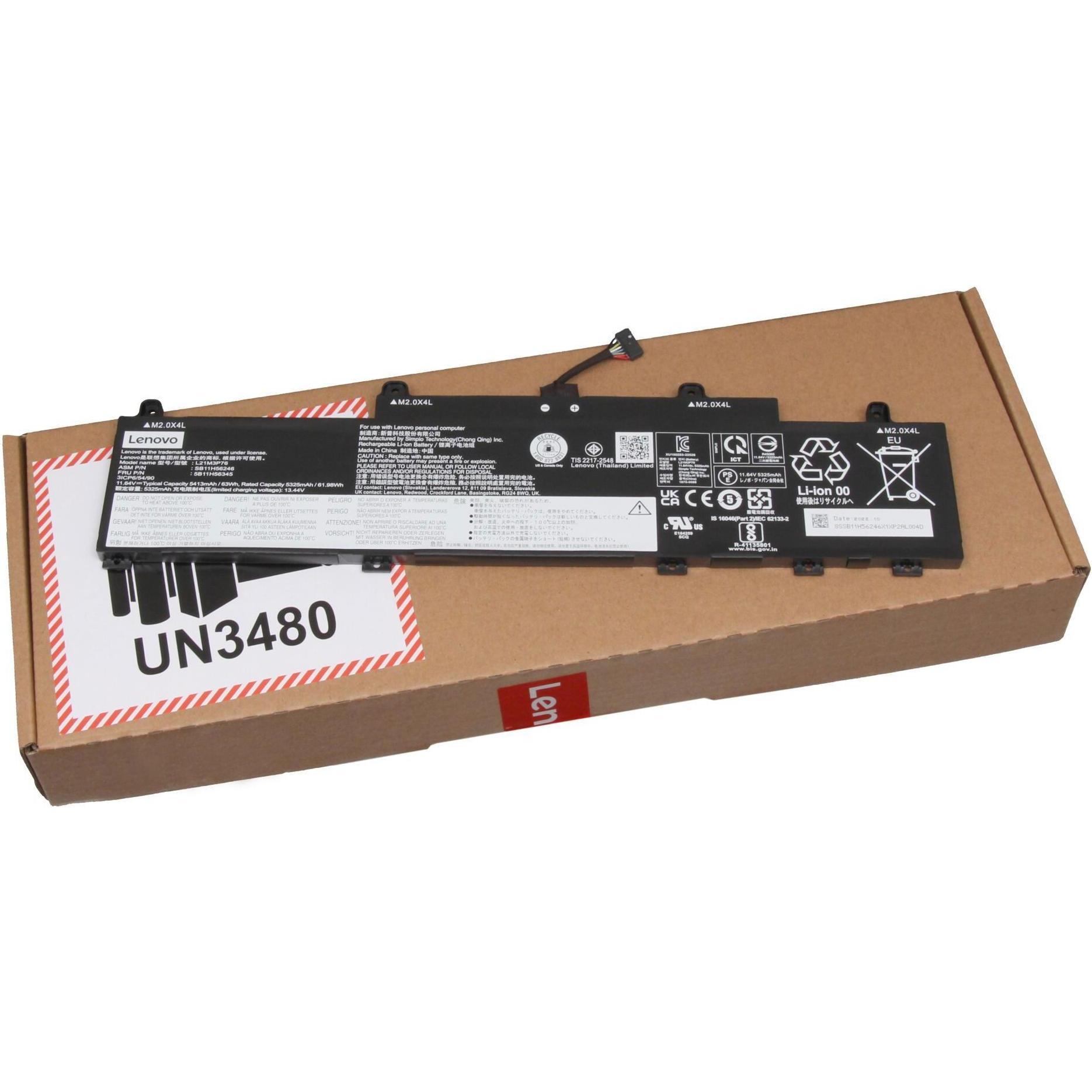 Thumbnail - Lenovo 5B11H56347 (3 Zellen, 5413 mAh), Notebook Akku