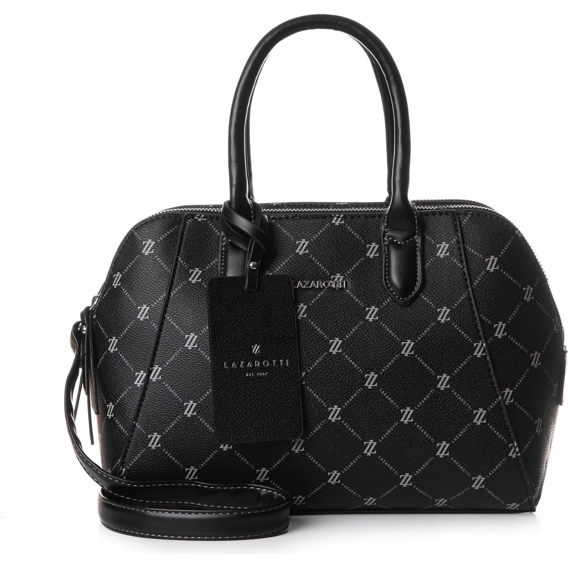 Lazarotti, Handtasche, Palermo Handtasche 28 cm, Schwarz