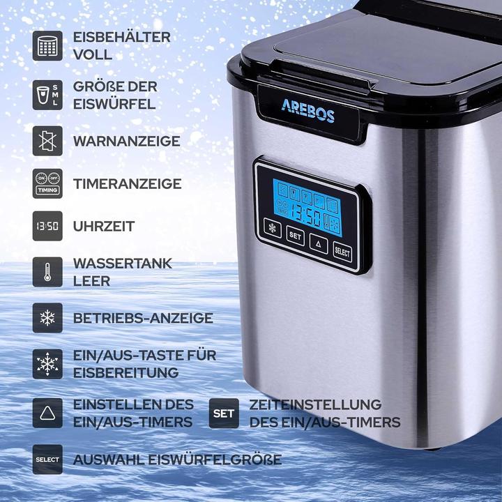Produktbild Arebos Eiswürfelmaschine
