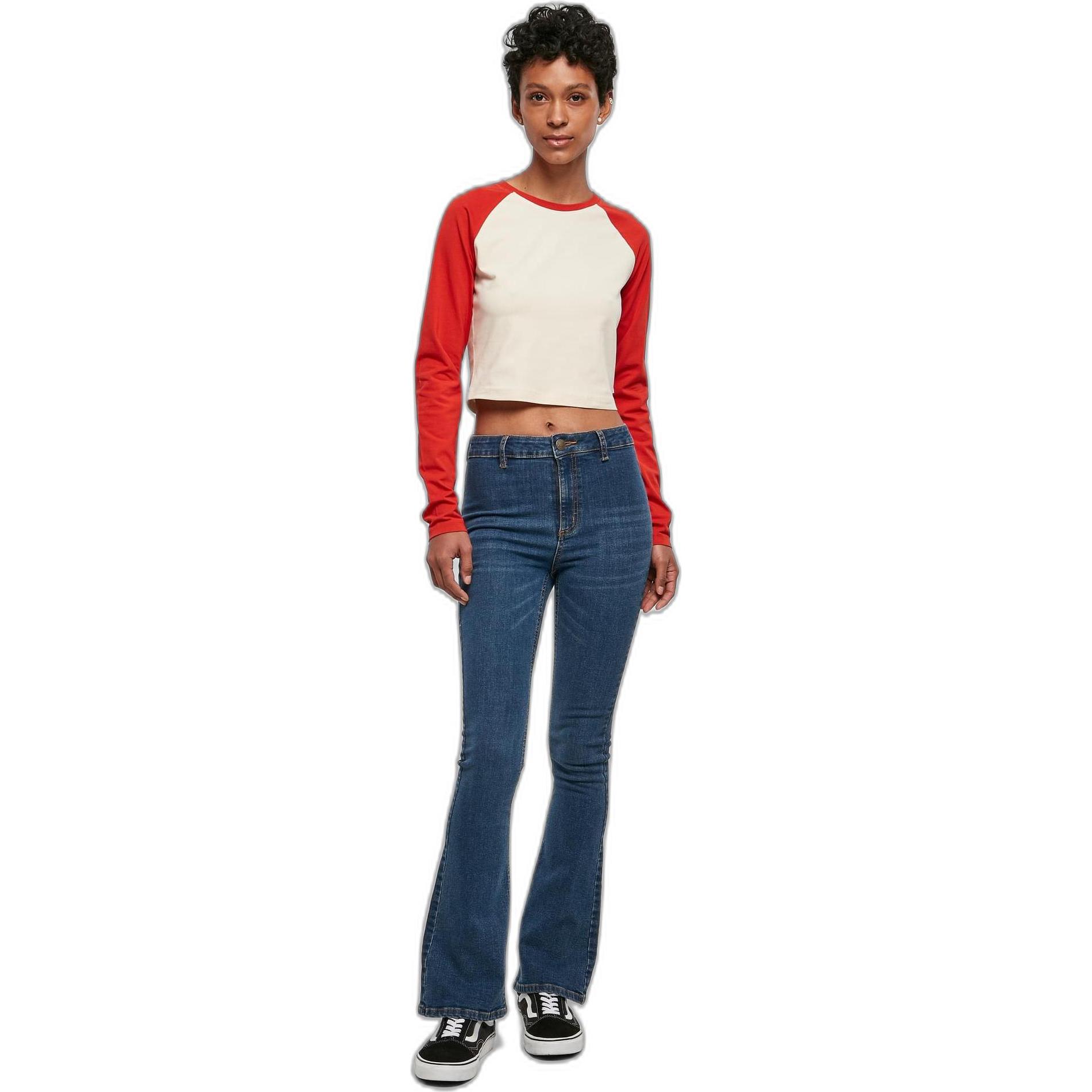 Thumbnail - Urban Classics, Damen, Shirt, Retro Baseball, Weiss, (M)