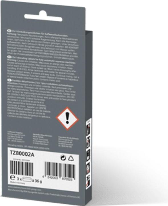 Image du produit Siemens Pastilles de détartrage TZ80002A