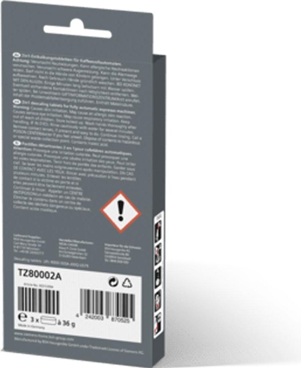 Actual product image Siemens Descaling tablets TZ80002A