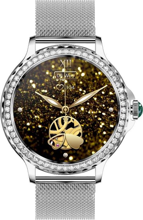 Produktbild Damen-Smartwatch RNCF19-1 Silbernes Armband + Armband