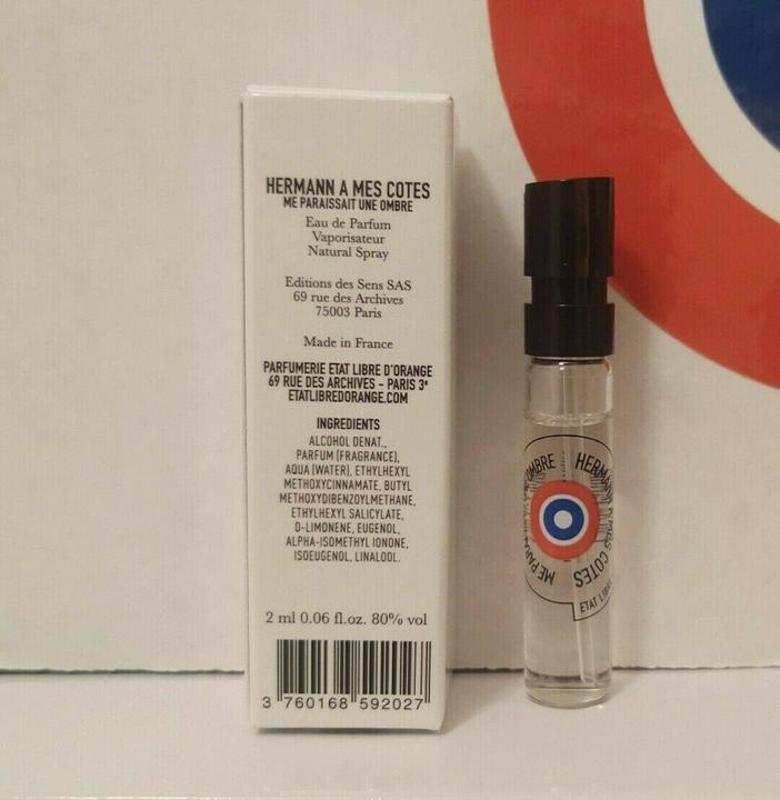 Actual product image Etat Libre D'Orange Hermann A Mes Cotes Me Paraissait Une Ombre Eau De Parfum Spray 2ml (Eau de parfum, 2 ml)