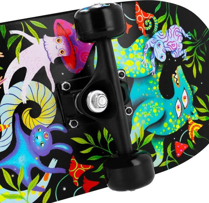 Actual product image Spokey Skateboard mit leuchtenden Ollie-Grafiken (30.98")