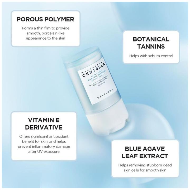 Actual product image Skin1004 Madagascar Centella Hyalu-Cica Silky-Fit (Sun stick, SPF 50, 7 g)