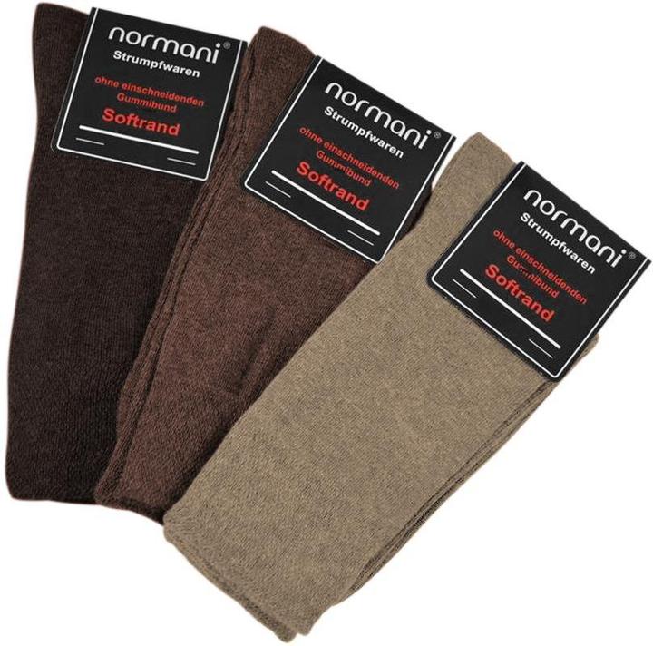 Actual product image Normani 6 pairs of comfort socks with soft edge and terry sole (pack of 6, 47 - 50)