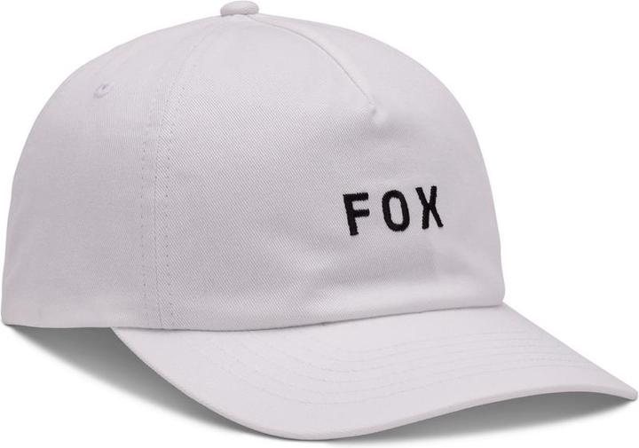 Actual product image Fox Has 24 W Wordmark Adjustable Wht Os (One size)