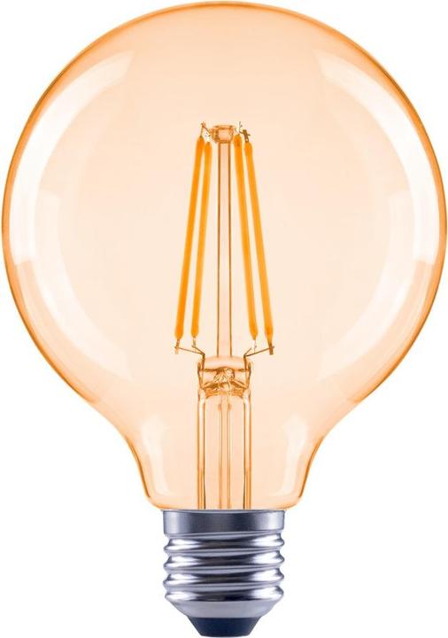 Image du produit Xavax Filament LED, E27, 680lm remplace 52W, lampe globe, G95, ambre, blanc chaud (E27, 680 lm, 1x)