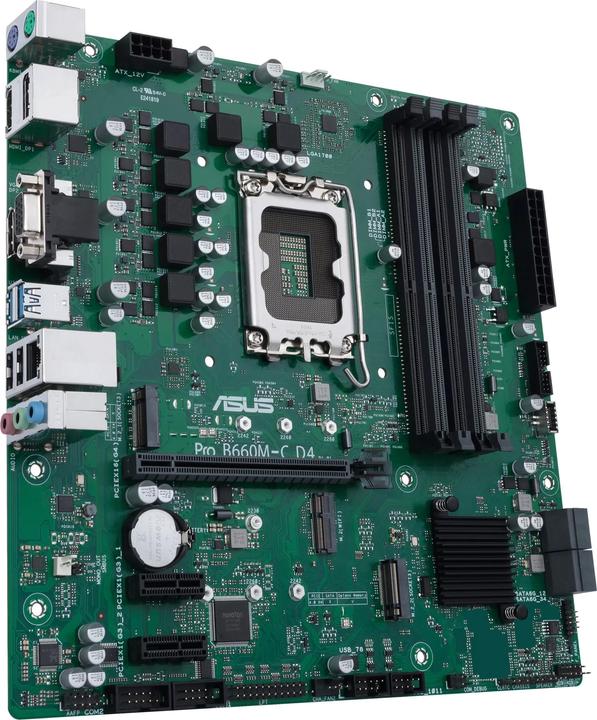 Produktbild ASUS PRO B660M-C D4 CSM (LGA 1700, Intel B660, mATX)