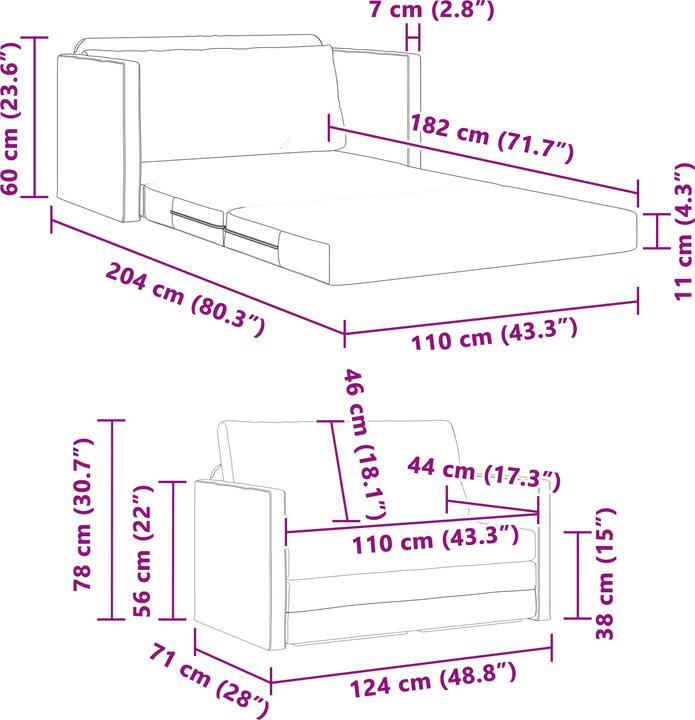Image du produit VidaXL Futonsofa