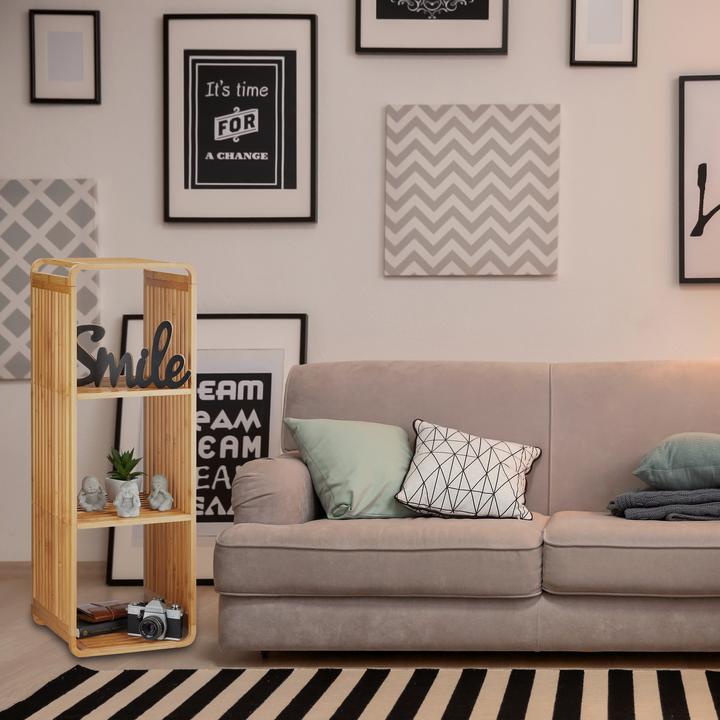 Produktbild Relaxdays Bambusregal (33 x 33 x 96 cm)