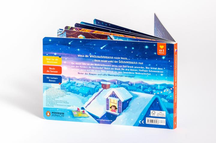 Actual product image Morgen kommt der Weihnachts-Schneemann (German, Anastasia Zababashkina, Lena Walde, 2025)
