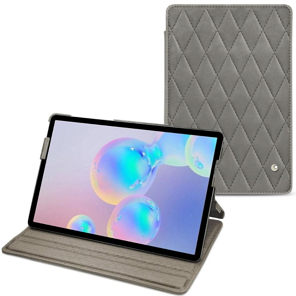 Noreve Lederschutzhülle horizontal (Galaxy Tab S6), Tablet Hülle, Grau