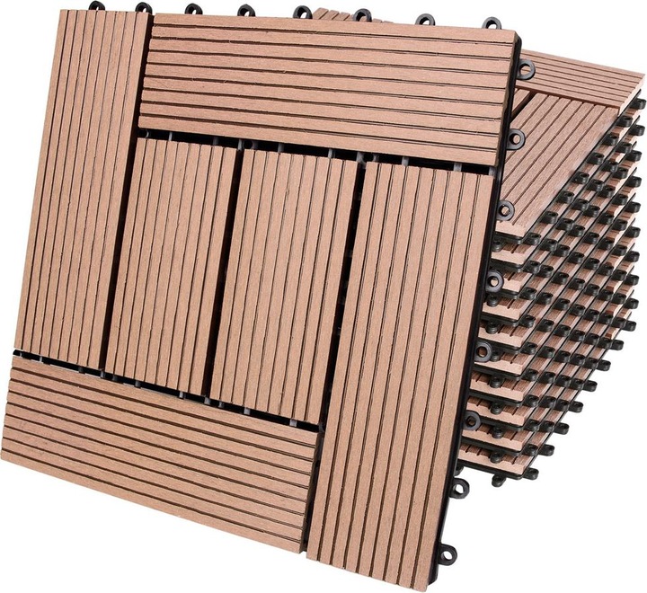 Actual product image Casaria WPC tiles (11 x, 30 x 30 x 2 cm)