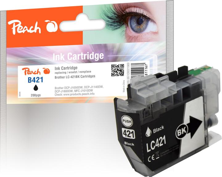 Produktbild Peach Tinte Brother LC-421BK Black
