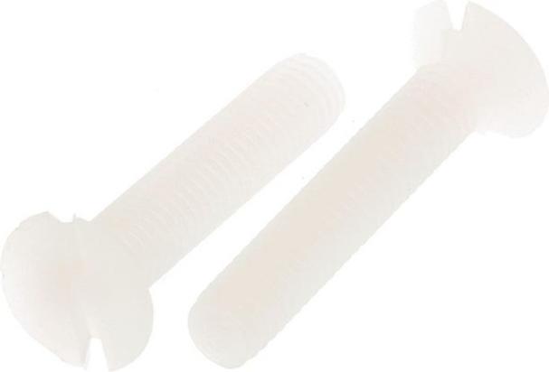 Actual product image RS PRO Slotted countersunk head screws, M3 x 16mm Nylon (100 Screws per piece)