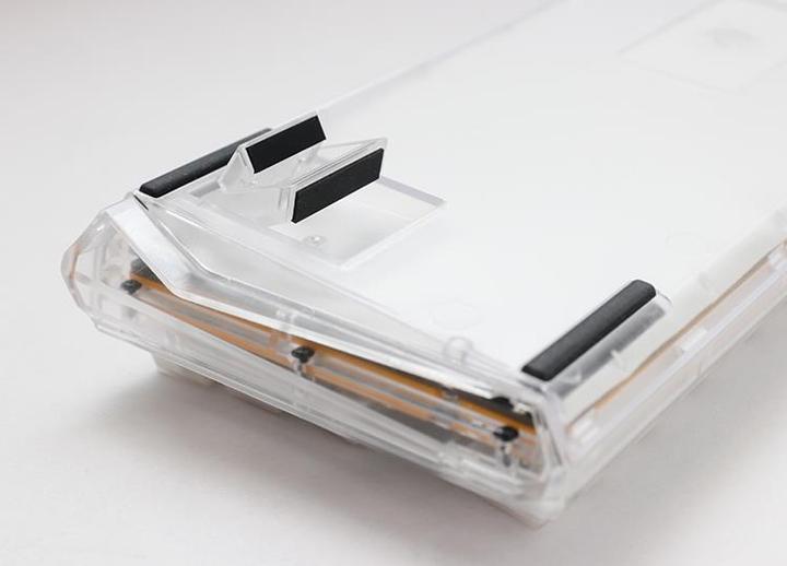 Actual product image Ducky One 3 Aura White Mini Gaming Keyboard, RGB LED - MX-Blue (US) (Eng. Int., Cable)