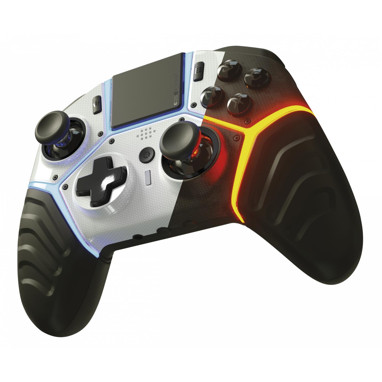 Gioteck Gamepad analogico SC3 (PC, PS4), Controller gaming, Multicolore